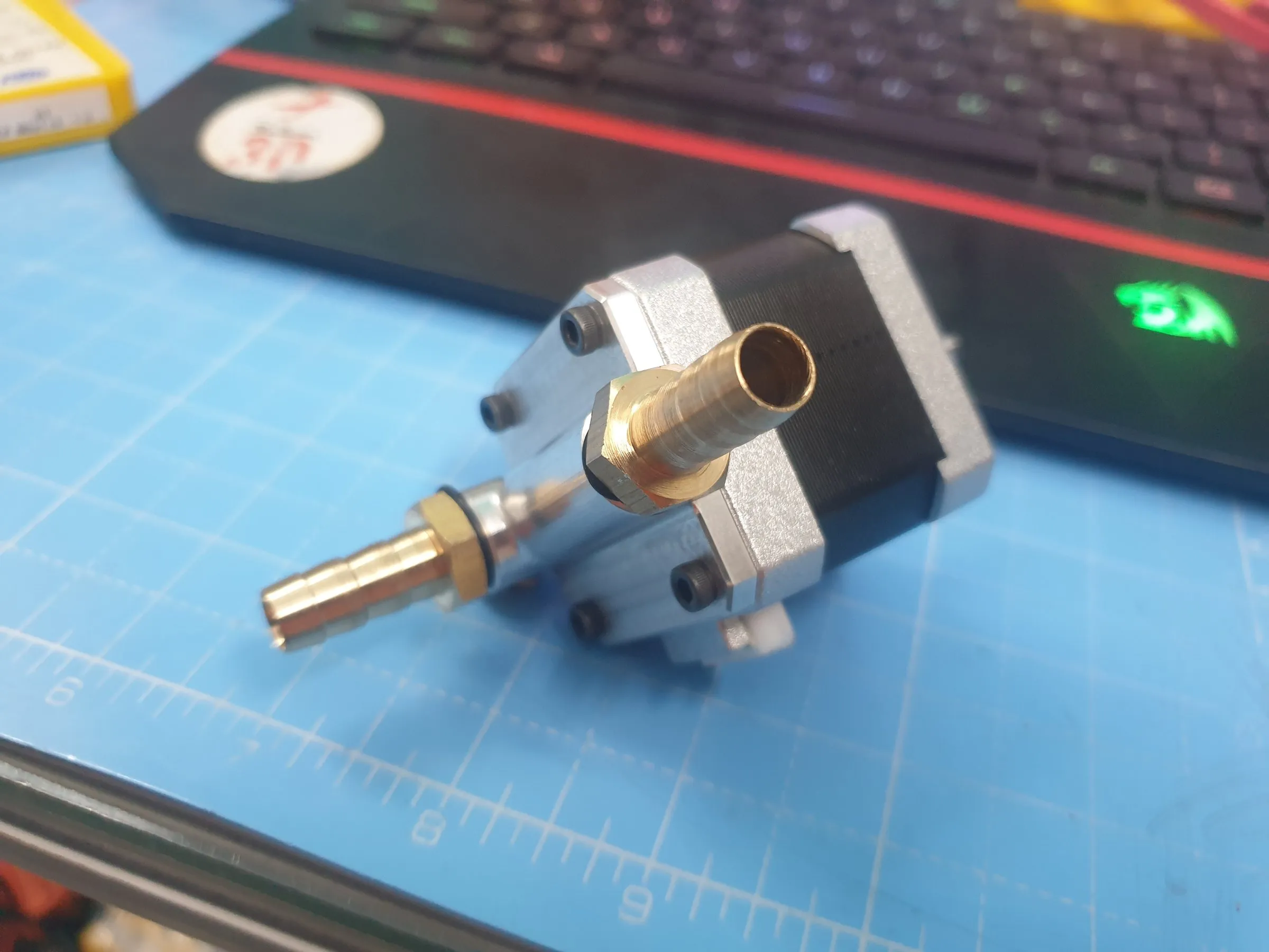 The cooling block from another angle