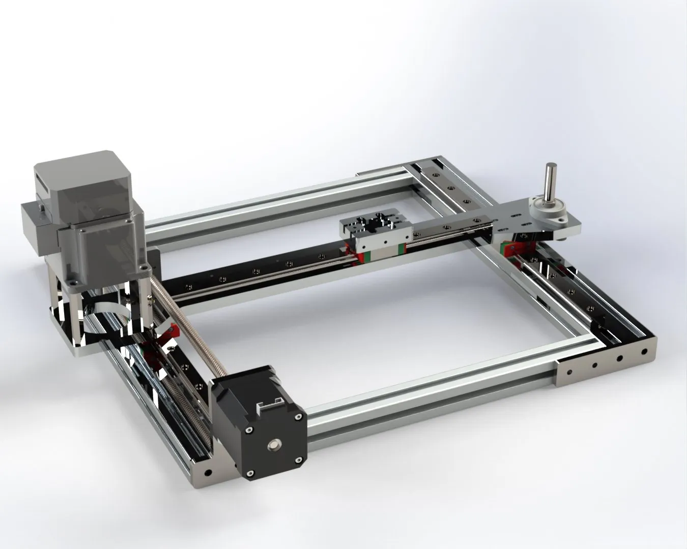 Second CAD render of the gantry